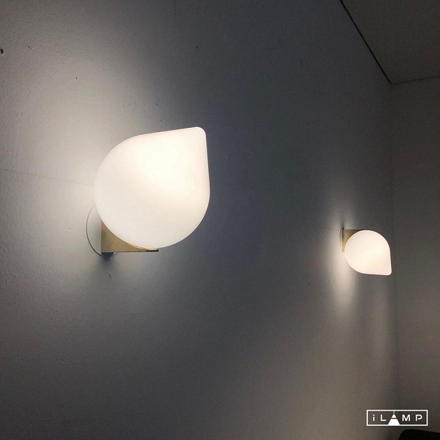 Бра iLamp Cento 9572W/1-D300 BR-WH изображение 1 Бра iLamp Cento 9572W/1-D300 BR-WH Фото № 1