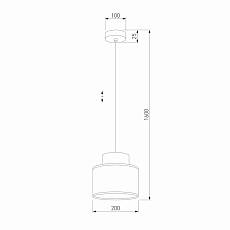 Подвесной светильник TK Lighting 10078 Duo 1