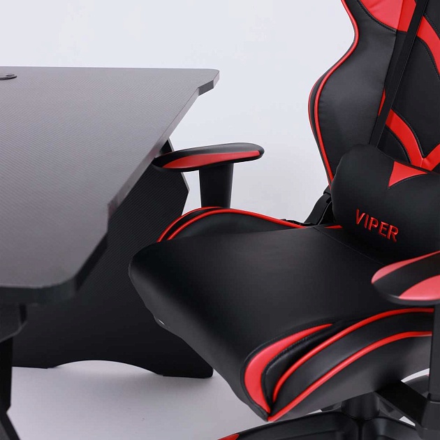 Игровое кресло AksHome Viper красный + черный, экокожа 45706 Фото № 5