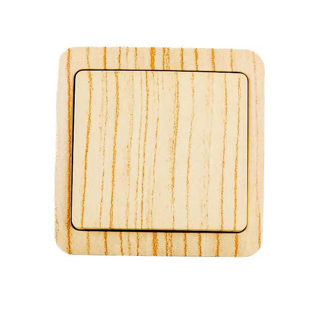Выключатель Lezard Viola беленый дуб 751-5200-100 Фото № 1