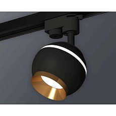 Комплект трекового светильника Ambrella light Track System XT1102005 SBK/PYG черный песок/золото желтое полированное (A2521, C1102, N7034) 1