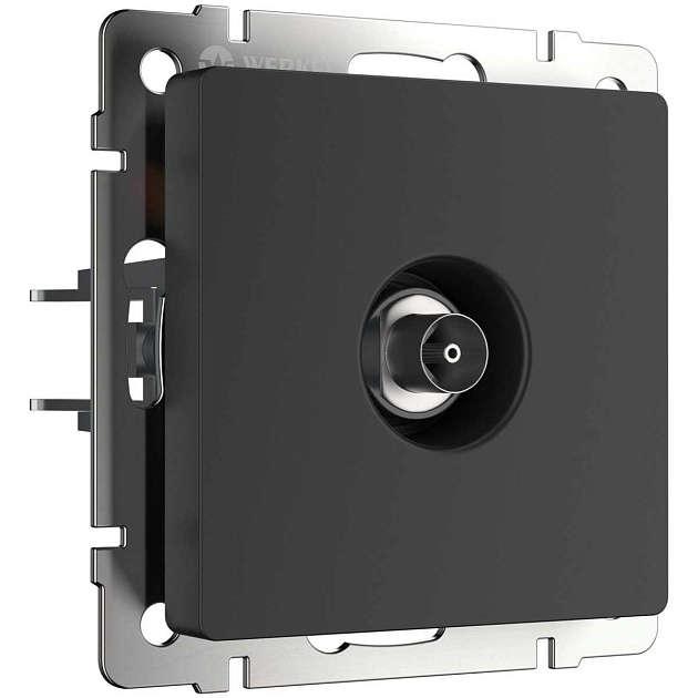 ТВ-розетка оконечная Werkel черный матовый W1183008 4690389157028 изображение 1 ТВ-розетка оконечная Werkel черный матовый W1183008 4690389157028 Фото № 1