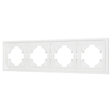 Рамка пластиковая FRM-TENDO-SFPL-4-WH Arlight 054656