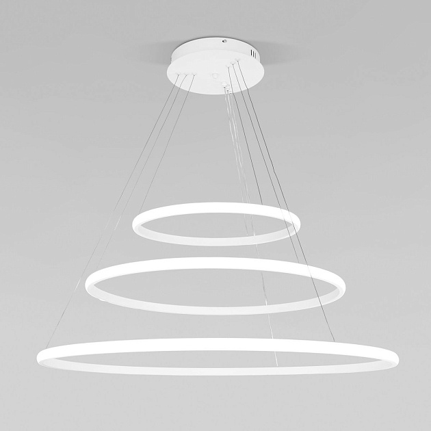 Подвесной светодиодный светильник Eurosvet Collars 90264/3 белый Фото № 8