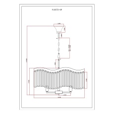 Подвесная люстра Moderli Wave V10772-6P 1
