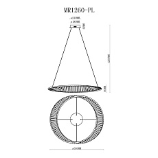 Подвесной светодиодный светильник MyFar Ricky MR1260-PL 5