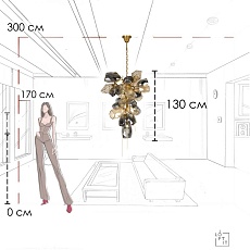 Подвесная люстра LOFT IT Britannica 10401/800M 1