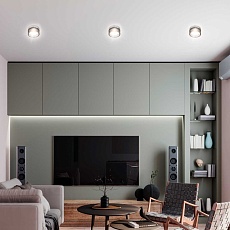 Светильник встраиваемый ЭРА DK97 CH/BK под лампу GX53 хром/черный Б0057462 1