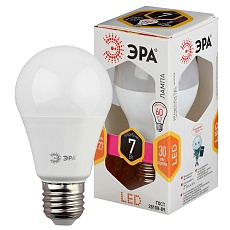 Лампа светодиодная ЭРА E27 7W 2700K матовая LED A60-7W-827-E27 Б0029819 1
