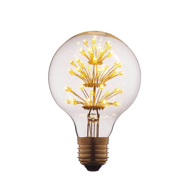Лампа светодиодная филаментная E27 3W прозрачная G8047LED Фото № 1