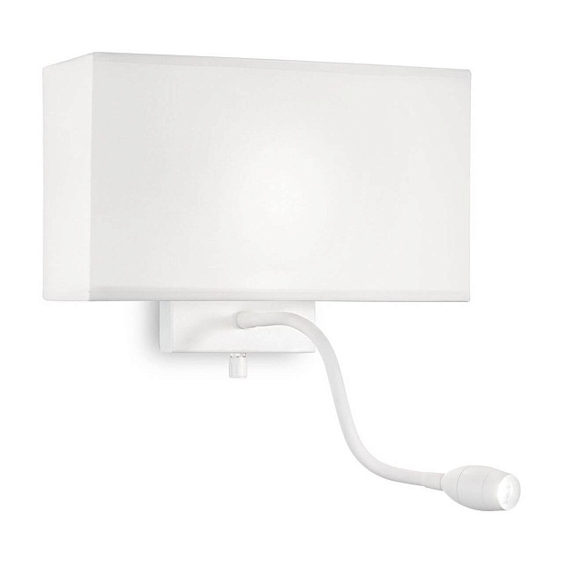 Настенный светильник Ideal Lux Hotel AP2 All White 215693 Фото № 1