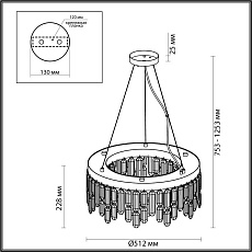 Подвесной светильник Odeon Light Hall Dakisa 4986/6 5