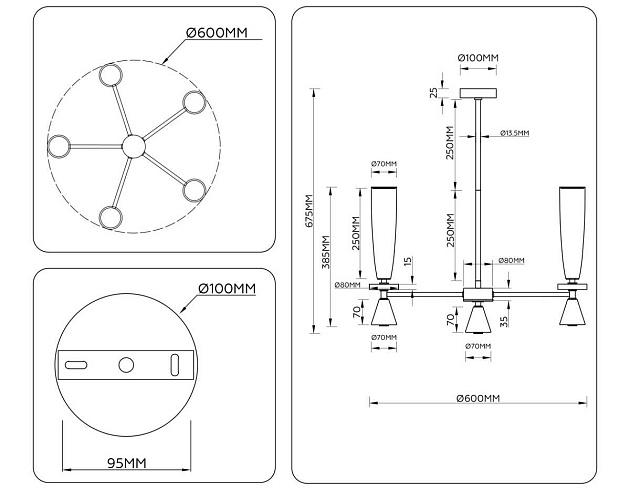 Люстра Ambrella Light HIGH LIGHT LH75371 изображение 9 Люстра Ambrella Light HIGH LIGHT LH75371 Фото № 9