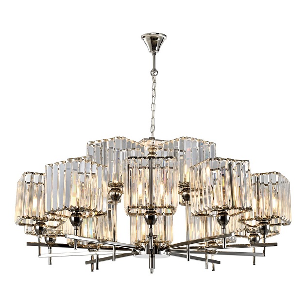 Подвесная люстра iLamp Staten P9514-10+5 NIC изображение 1 Подвесная люстра iLamp Staten P9514-10+5 NIC Фото № 1