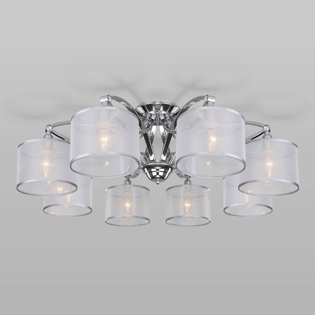 Потолочная люстра Eurosvet Fabiola 60124/8 хром Smart изображение 1 Потолочная люстра Eurosvet Fabiola 60124/8 хром Smart Фото № 1