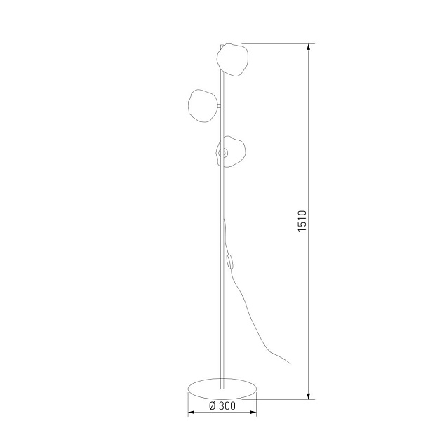 Торшер TK Lighting 16150 Lava Brown a071840 Фото № 2