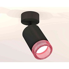 Комплект накладного светильника Ambrella light Techno Spot XM6313003 SBK/PI черный песок/розовый (A2210, C6313, N6152) 2