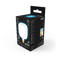 Лампа светодиодная филаментная Gauss E27 9W 4100К матовая 1015802209 2