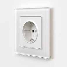 Розетка с заземлением и шторками Werkel белый матовый W1171161 4690389184734 2