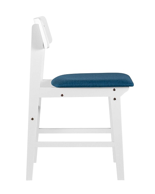 Комплект стульев Stool Group ODEN WHITE мягкое сидение синее 2шт. MH52035 WHITE APPLE-7 BLUE X2 фото 4