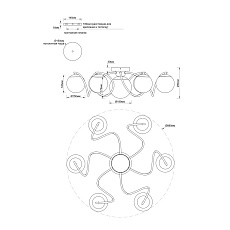 Потолочная люстра Moderli Circle V11802-7C 1