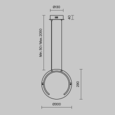 Подвесной светодиодный светильник Freya Eclat FR6182PL-L14W1 1