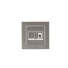 Розетка комп. двойная (1 шт. cat 5) Makel Karea 56052035