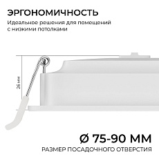 Встраиваемая светодиодная панель Apeyron 06-165 2
