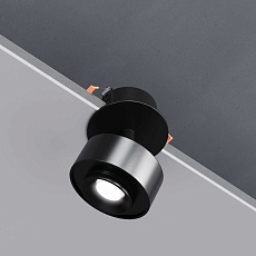 Встраиваемый светодиодный светильник Elektrostandard Only 25089/LED 6W 4000K черный a064253 1