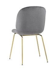 Кухонный стул Stool Group Турин велюр серый золотые ножки 8329 VELVET GREY 4