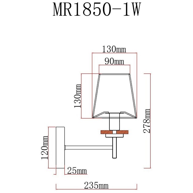 Бра MyFar Daniel MR1850-1W Фото № 2
