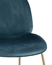 Кухонный стул Stool Group Турин бархат маренго золотые ножки 8329 VELVET BLUE 4