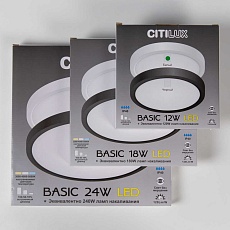 Потолочный светодиодный светильник Citilux Бейсик CL738240V 1