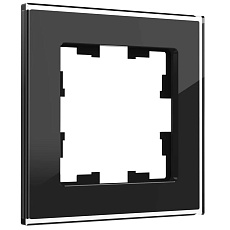 Рамка 1-постовая IEK Brite РУ-1-2-БрЧ черная BR-M12-G-K02