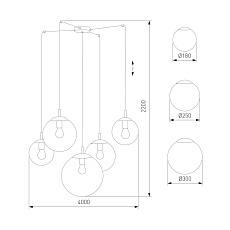 Подвесная люстра TK Lighting 4796 Esme 1