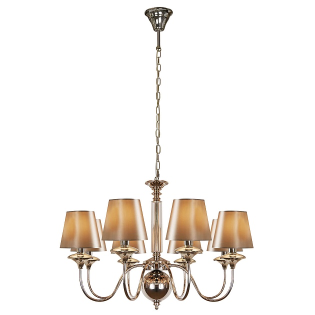 Подвесная люстра iLamp Rolling P2406-8 Nickel Фото № 1