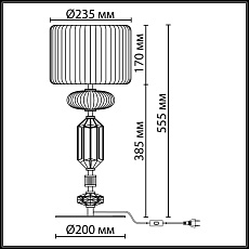 Настольная лампа Odeon Light Terra Modern 5414/2TA 3