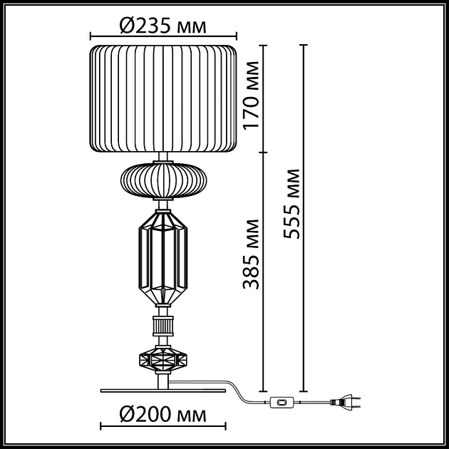Настольная лампа Odeon Light Terra Modern 5414/2TA изображение 4 Настольная лампа Odeon Light Terra Modern 5414/2TA Фото № 4
