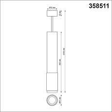 Подвесной светодиодный светильник Novotech Over Mais led 358511 1