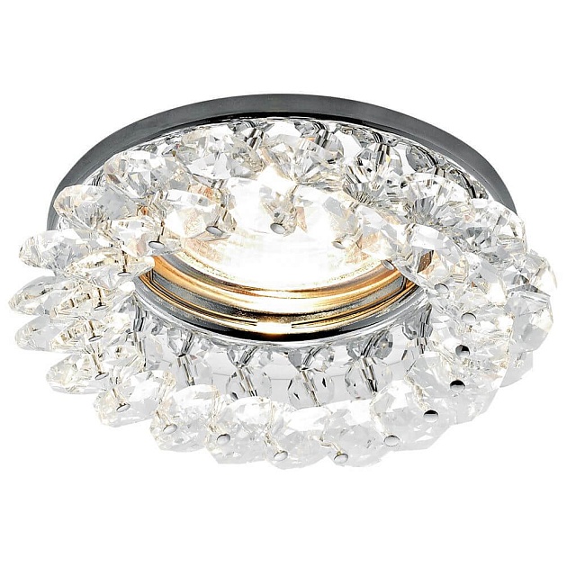 Встраиваемый светильник Ambrella light Crystal K206 CL/CH фото 