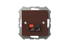 Аудиорозетка Liregus Epsilon коричневый 28-144 1