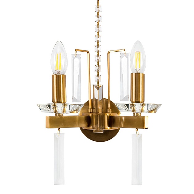 Бра Crystal Lux Marron AP2 Brass Фото № 4