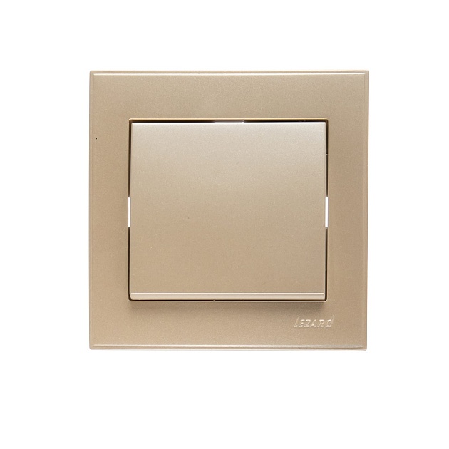 Выключатель Lezard Rain белый жемчуг 703-3030-100 Фото № 1