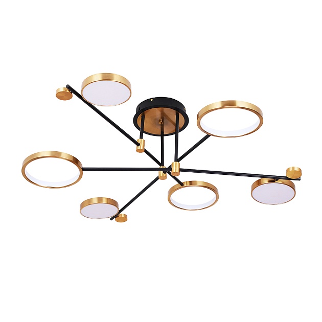 Потолочная светодиодная люстра Arte Lamp Holly A1364PL-6PB изображение 1 Потолочная светодиодная люстра Arte Lamp Holly A1364PL-6PB Фото № 1