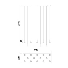 Подвесная светодиодная люстра Mantra Andromeda 8936+14PL 1