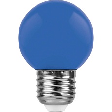 Лампа светодиодная Feron E27 1W синяя LB-3725118 2