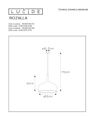 Подвесной светильник Lucide Rozalla 30483/50/33 1