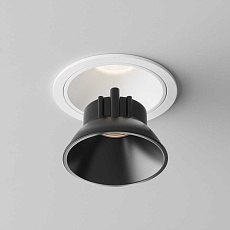 Декоративная черная рамка-отражатель Maytoni Technical для светильников серии Alfa LED Ring8-10W-RD-B 4