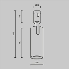 Трековый светильник  Maytoni Technical Focus Led TR144-1-12W4K-W-BS 1