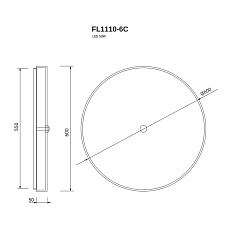 Потолочная люстра Fluorite Luar FL1110-6C 2
